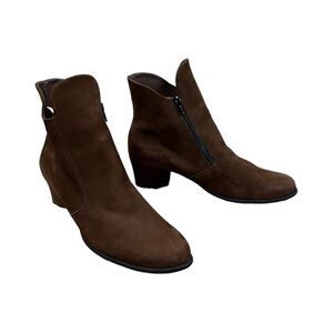 ARCHE LN LATEX BROWN SUEDE LEATHER ANKLE BOOT